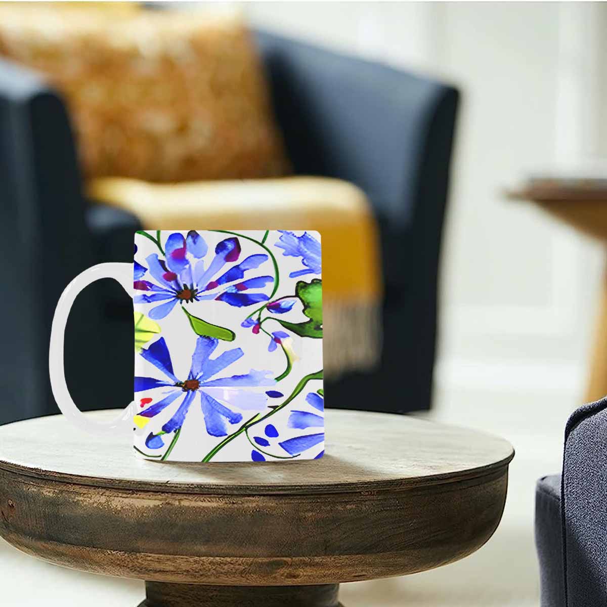 Quality Mug, coffee mug, tea cup, Bright florals, Set 1A, Design 37