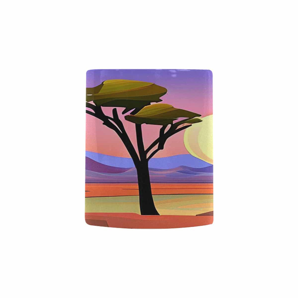 Coffee Mug, tea cup, desert scene, design 42