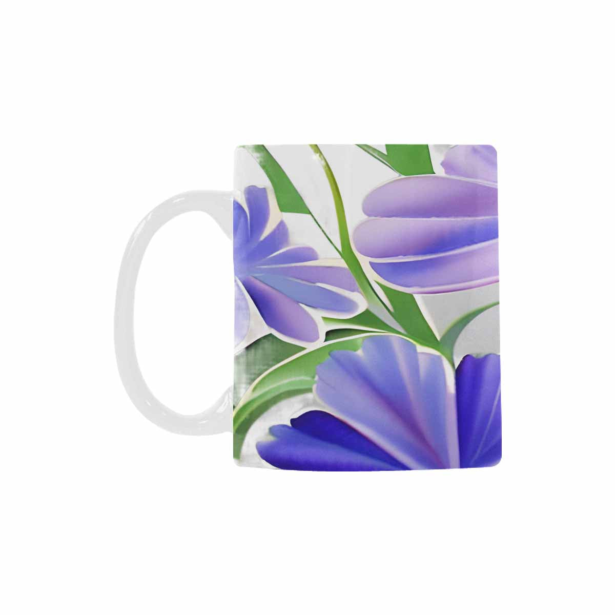 USA made Quality Mug, coffee mug, tea cup, Bright florals, Set 1A, Design 54