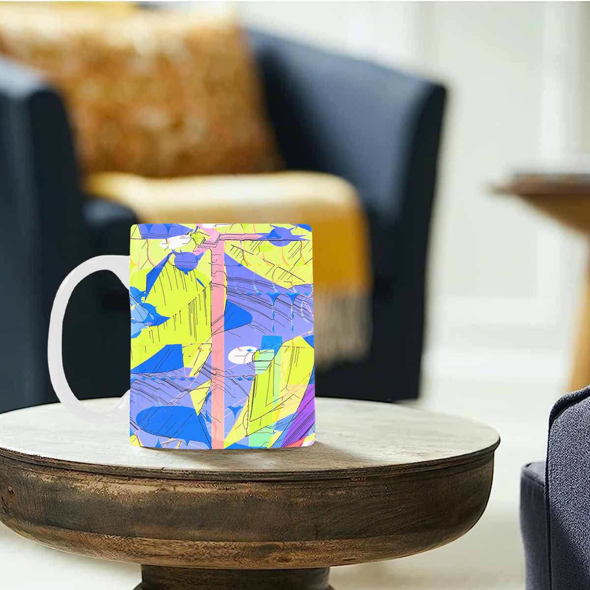 Unique Abstract design coffee mug, set 1, design 4