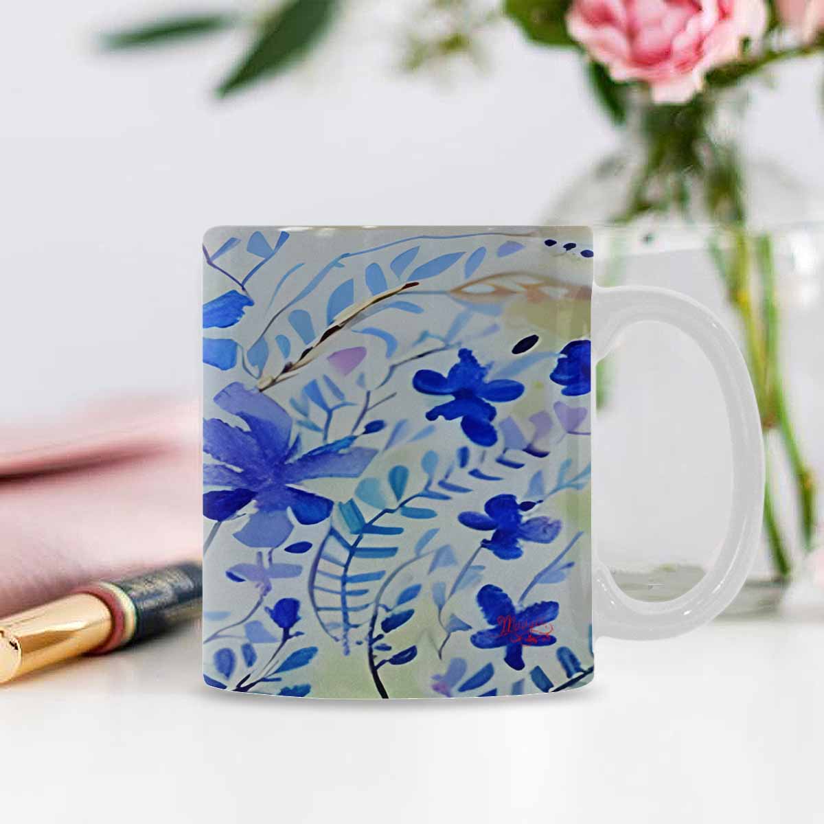 Quality Mug, coffee mug, tea cup, Bright florals, Set 1, Design 10