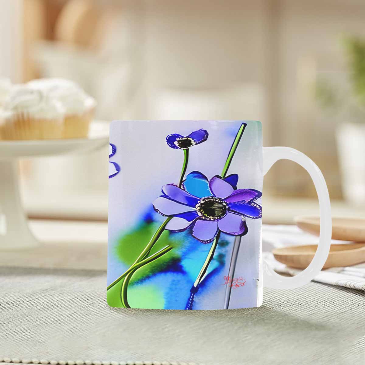Quality Mug, coffee mug, tea cup, Bright florals, Set 1, Design 151