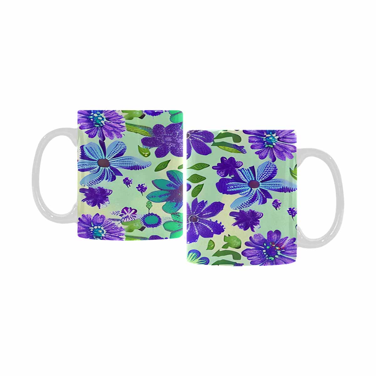 Quality Mug, coffee mug, tea cup, Bright florals, Set 1, Design 140