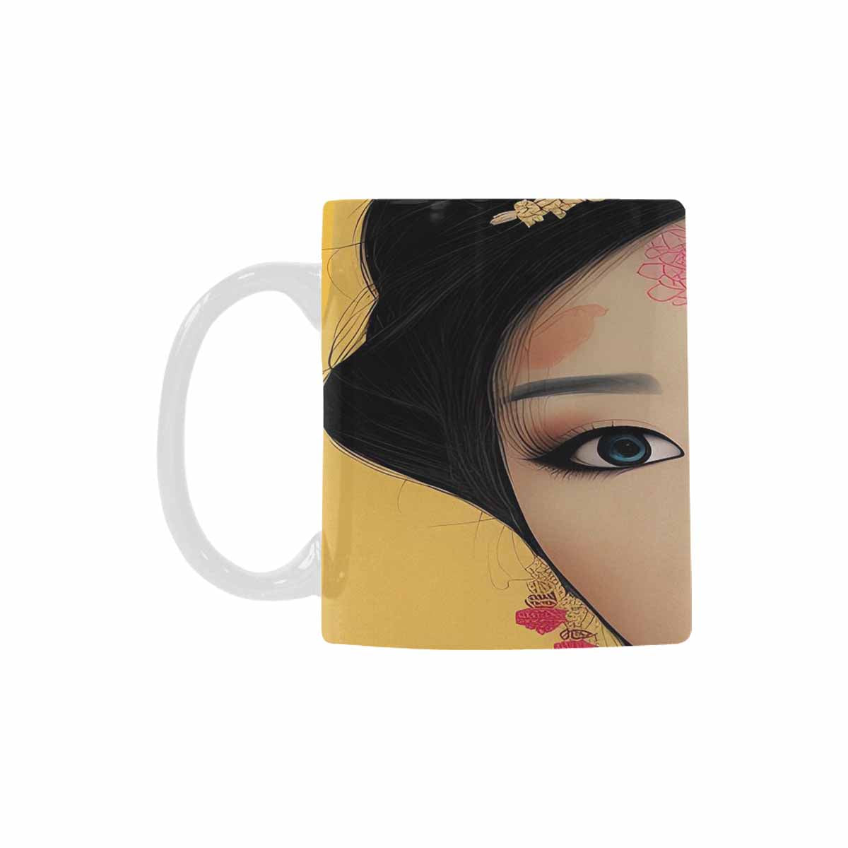 Quality Mug, coffee mug, tea cup, Asian Faces, Design 1