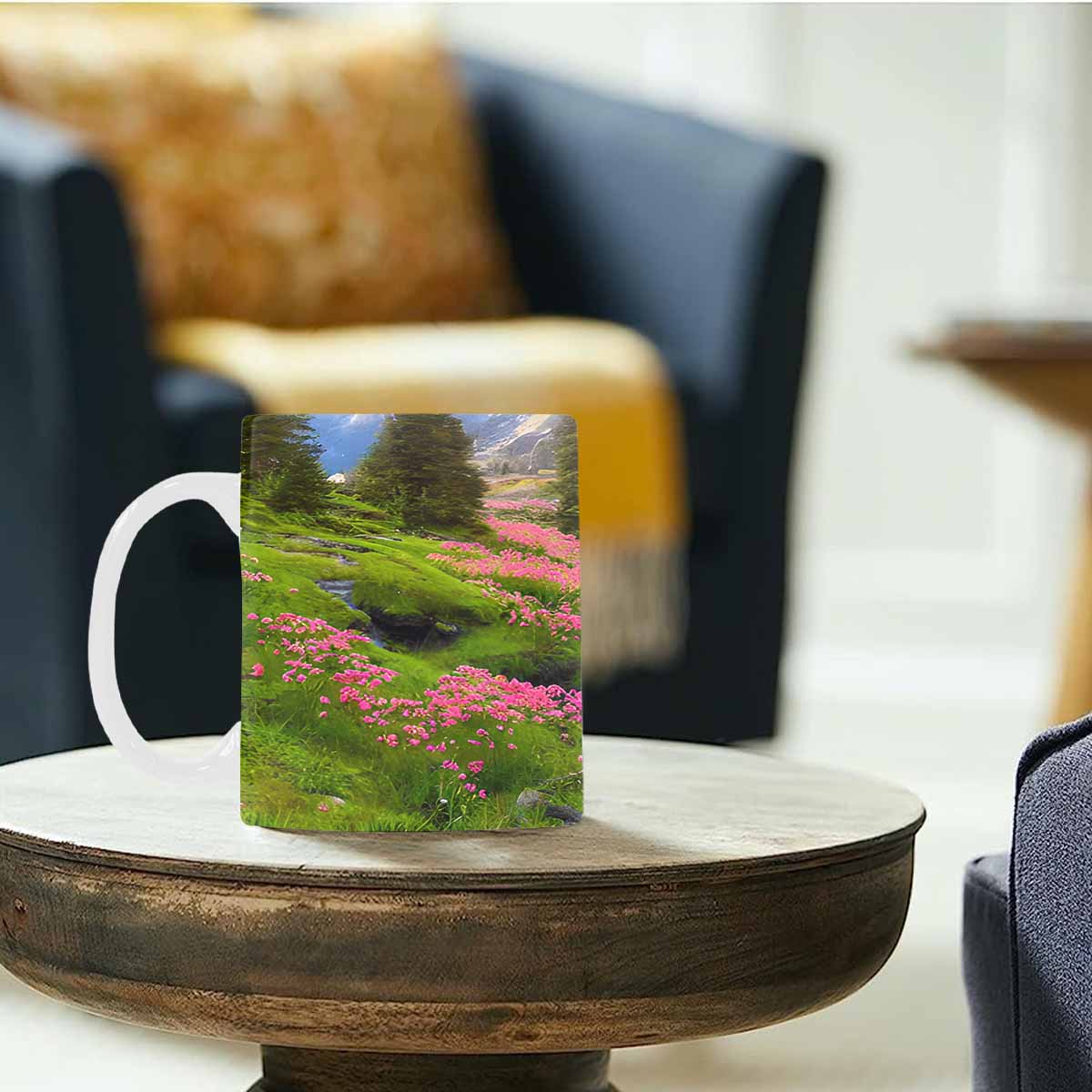 Rivers & Mountains Landscape mugs, set 1 design 14