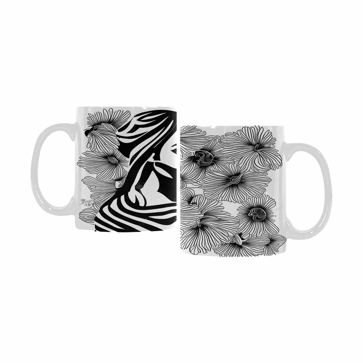 Quality Mug, coffee mug, tea cup, Black Faces, Set 1, design 14