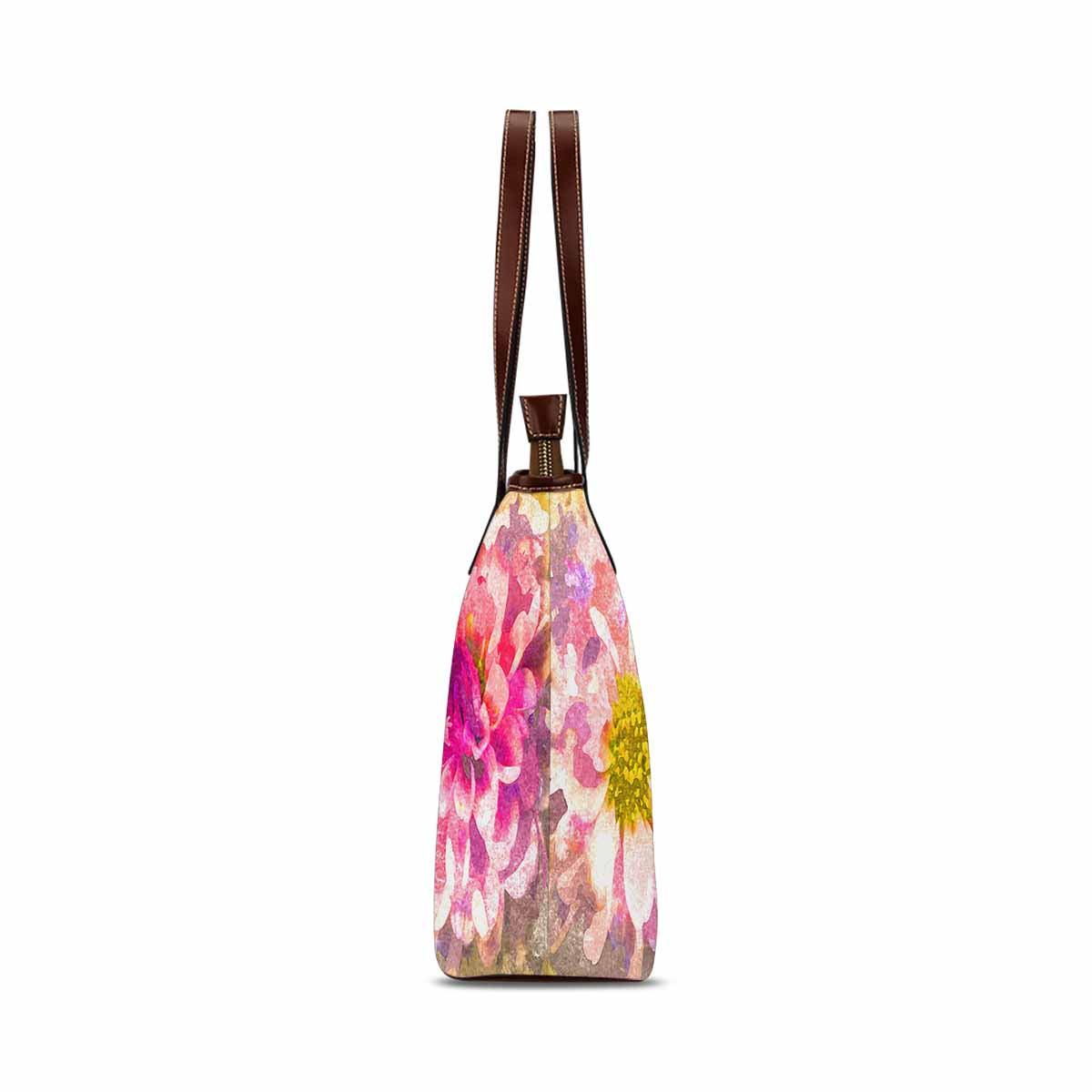 Classic Fabric handbag, watercolor floral, design 33