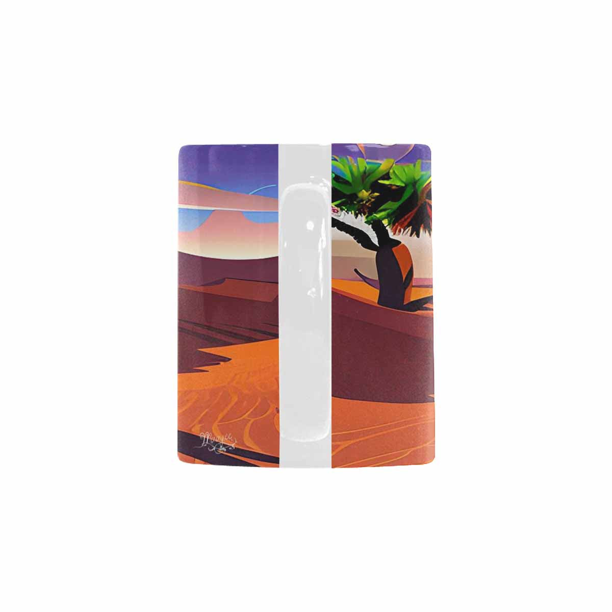 Coffee Mug, tea cup, desert scene, design 70