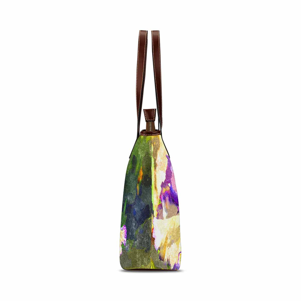 Classic Fabric handbag, watercolor floral, design 136