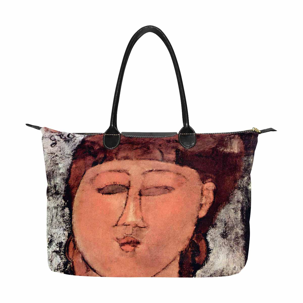 Classic handbag, Modigliani design, choice of 2 colors, Enfant Gras