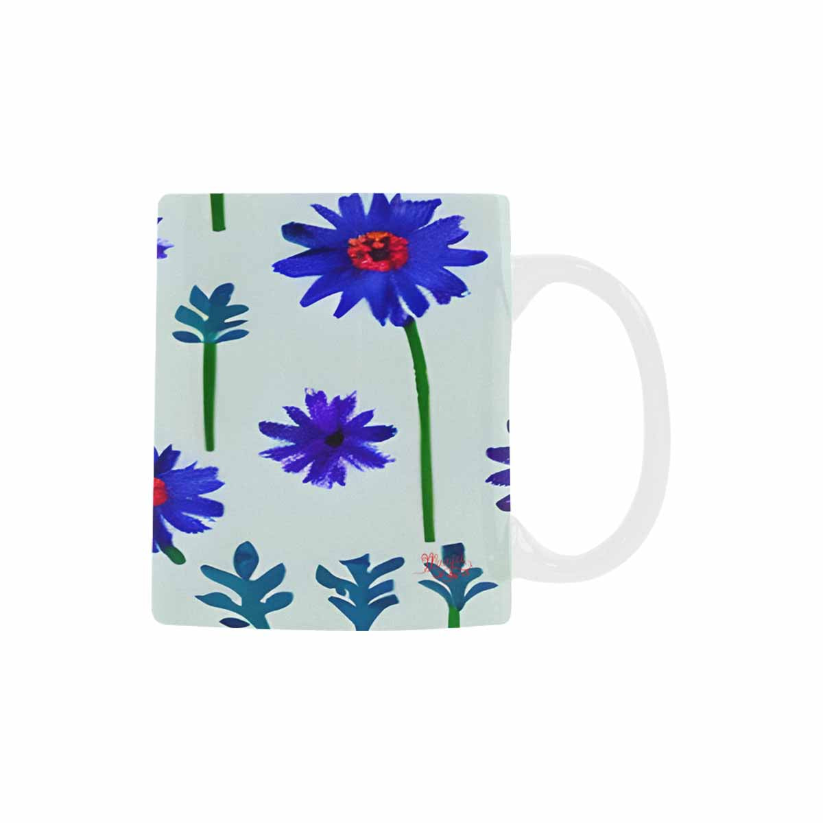 USA made Quality Mug, coffee mug, tea cup, Bright florals, Set 1, Design 138