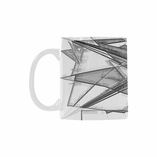 Quality Mug, coffee mug, tea cup, B & W Abstract, Set 1, design 167