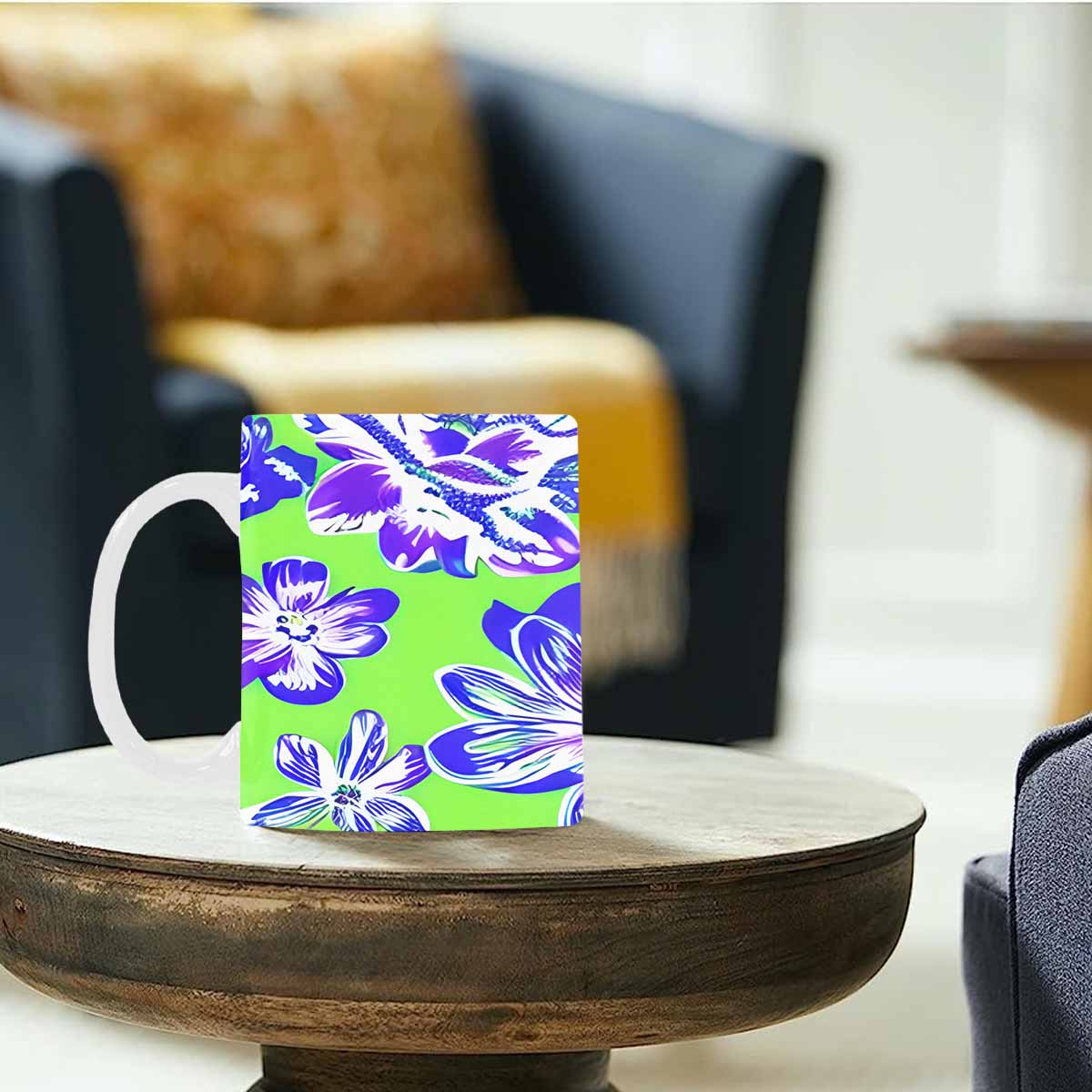 Quality Mug, coffee mug, tea cup, Bright florals, Set 1, Design 154