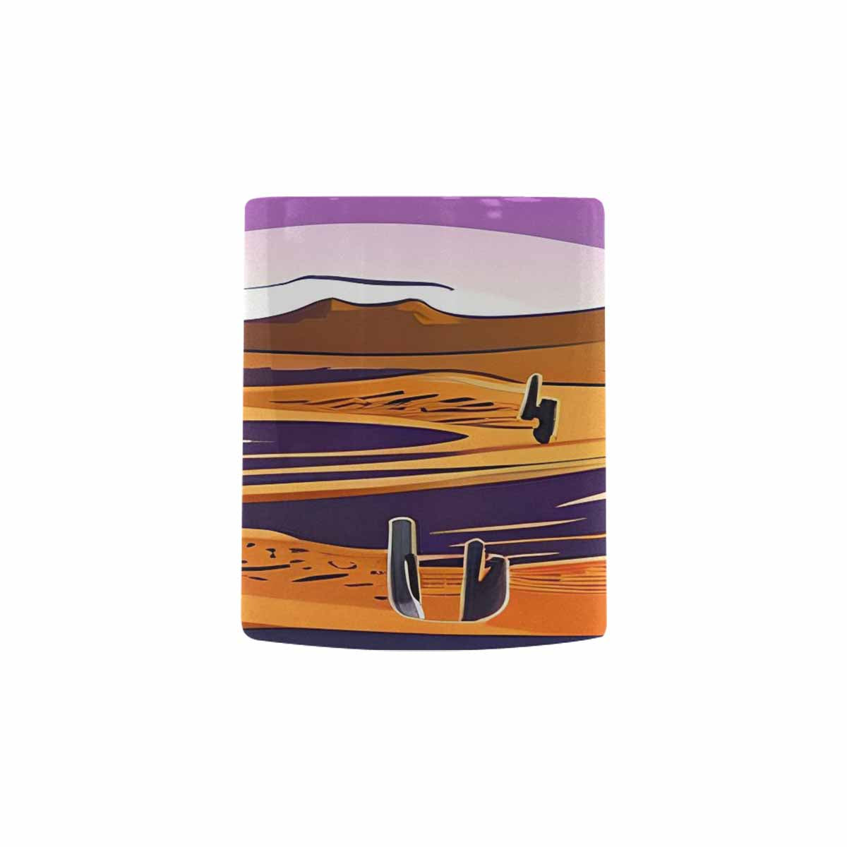 Coffee Mug, tea cup, desert scene, design 48