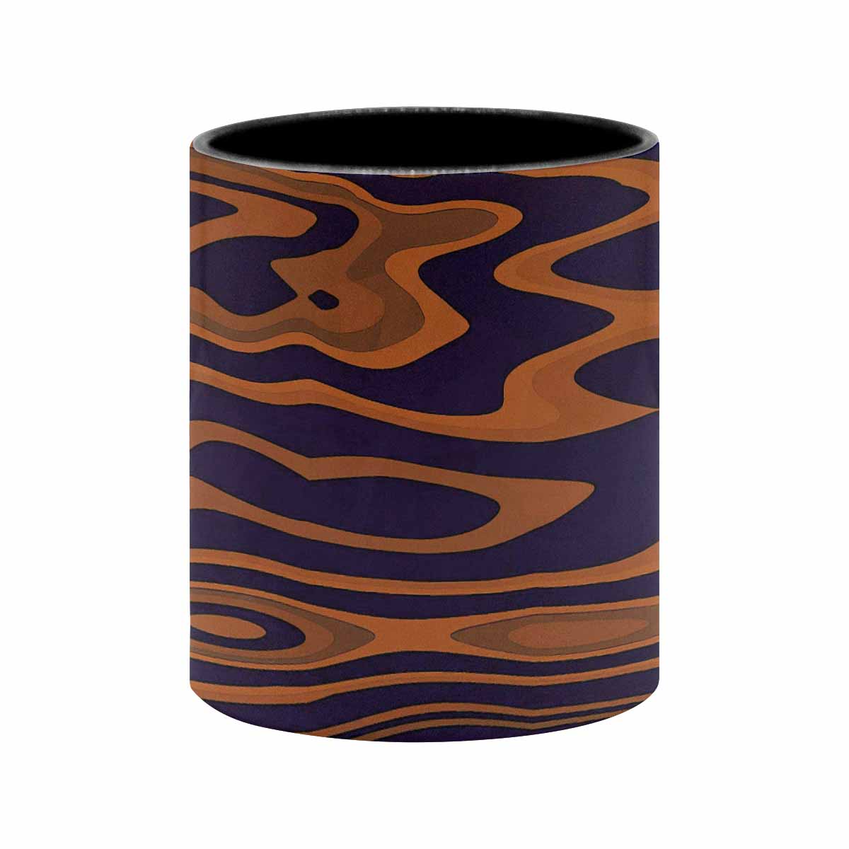 Coffee Mug, tea cup, black core, abstract, design 144