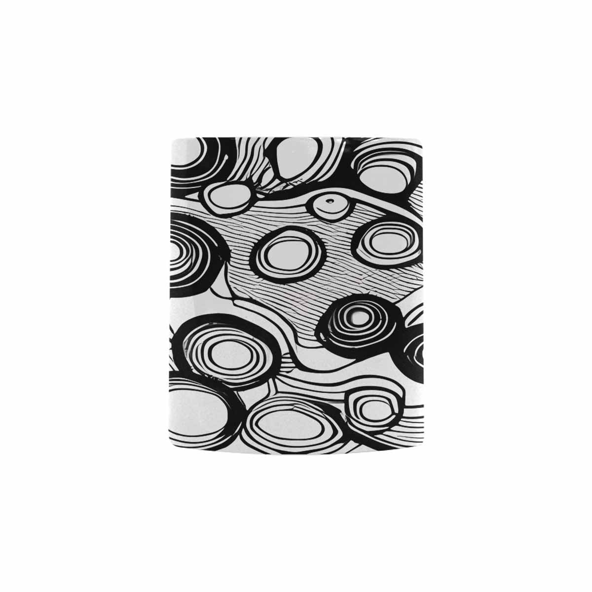 Quality Mug, coffee mug, tea cup, B & W Abstract, Set 1, design 36