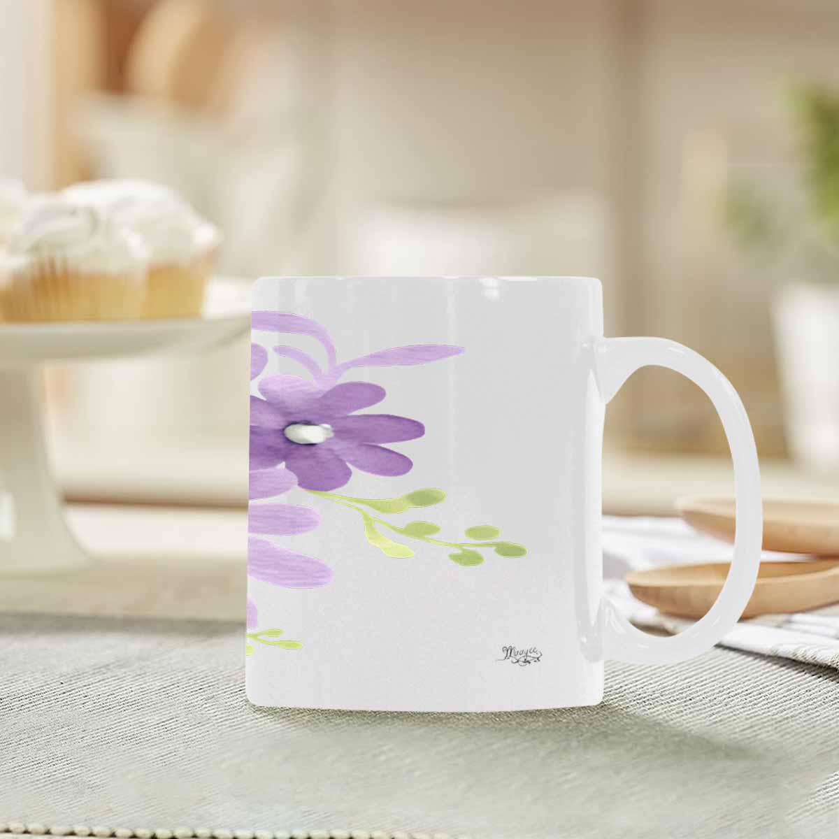 Quality Mug, coffee mug, tea cup, Bright florals, Set 2, design 26
