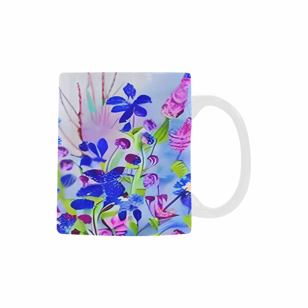 Quality Mug, coffee mug, tea cup, Bright florals, Set 1, Design 9