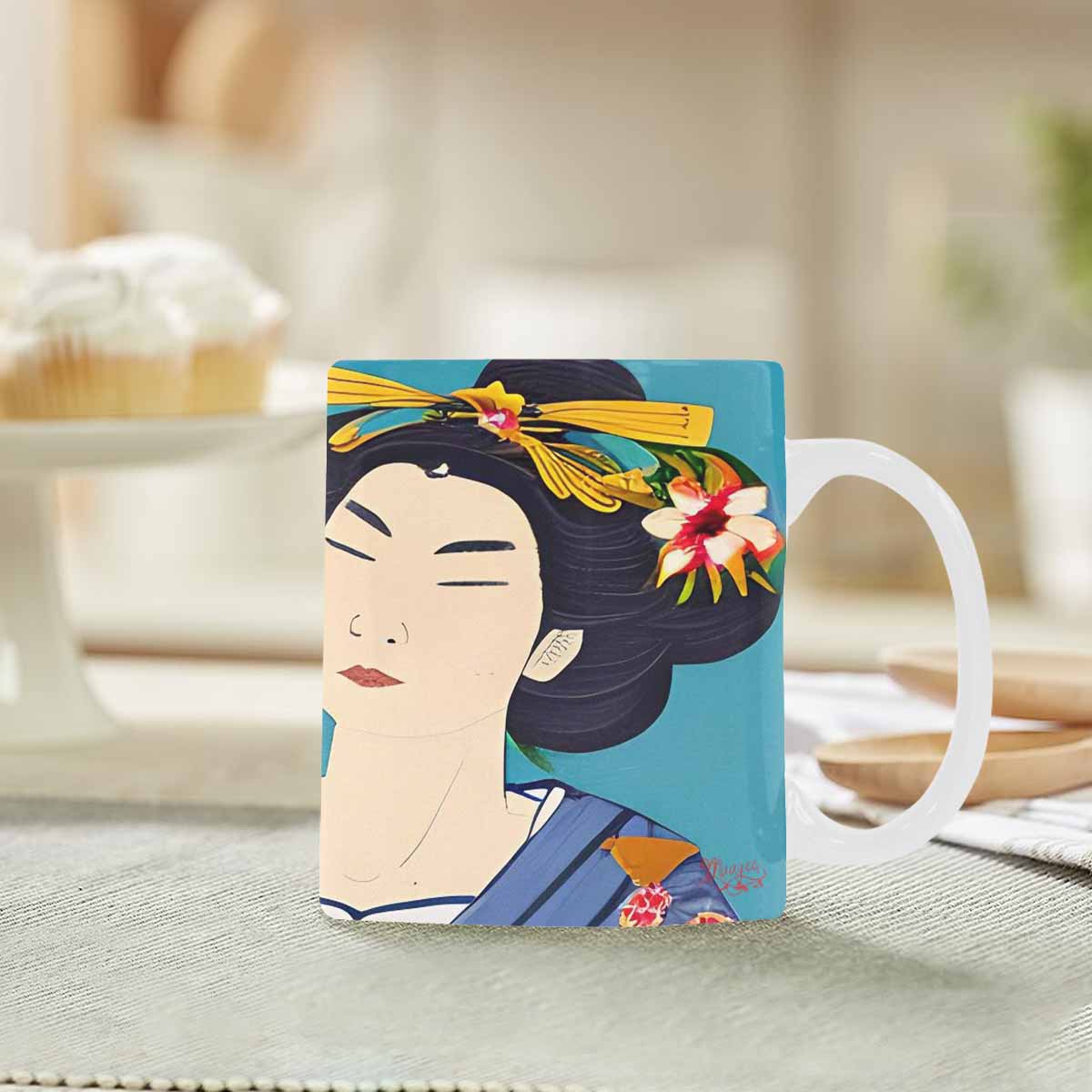 Quality Mug, coffee mug, tea cup, Asian Faces, Design 42