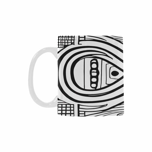 Quality Mug, coffee mug, tea cup, B & W Abstract, Set 1, design 42