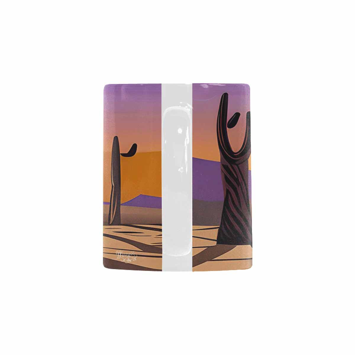 Coffee Mug, tea cup, desert scene, design 74