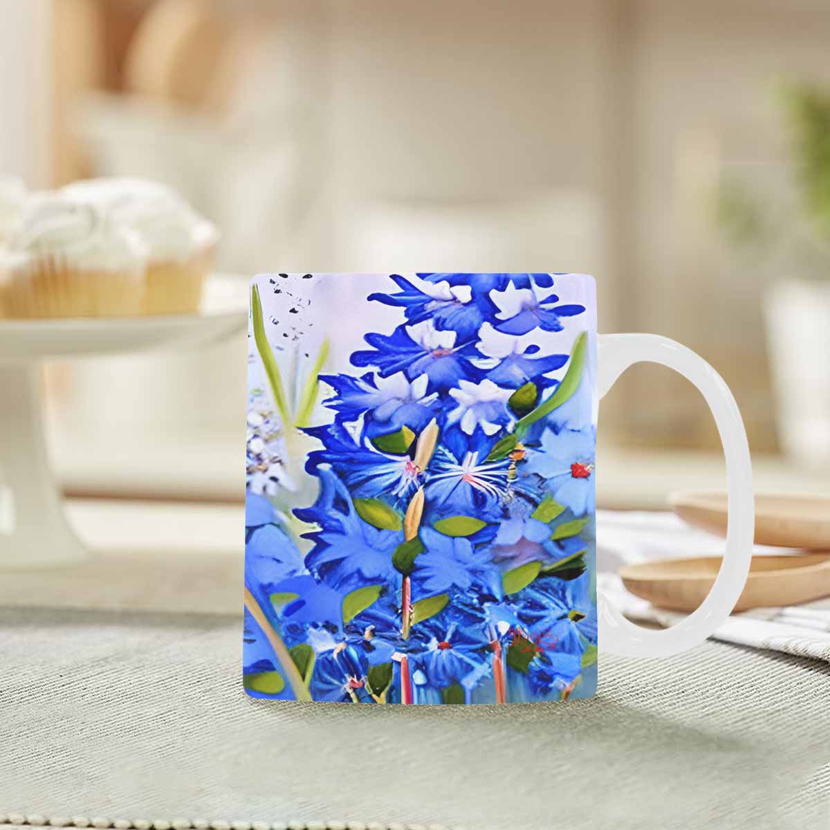 Quality Mug, coffee mug, tea cup, Bright florals, Set 1, Design 90