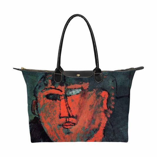 Classic handbag, Modigliani design, choice of 2 colors, Head