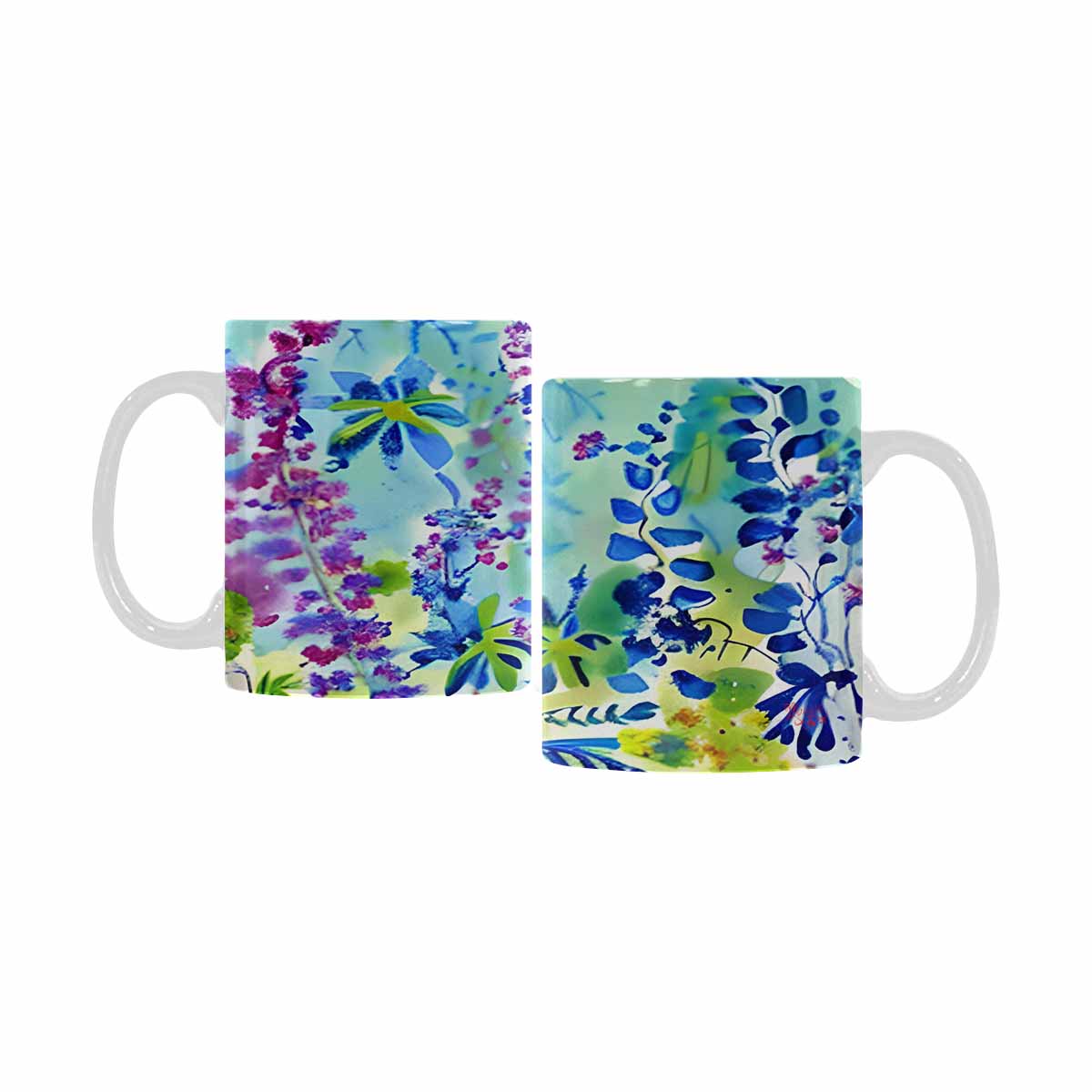 Quality Mug, coffee mug, tea cup, Bright florals, Set 1, Design 33