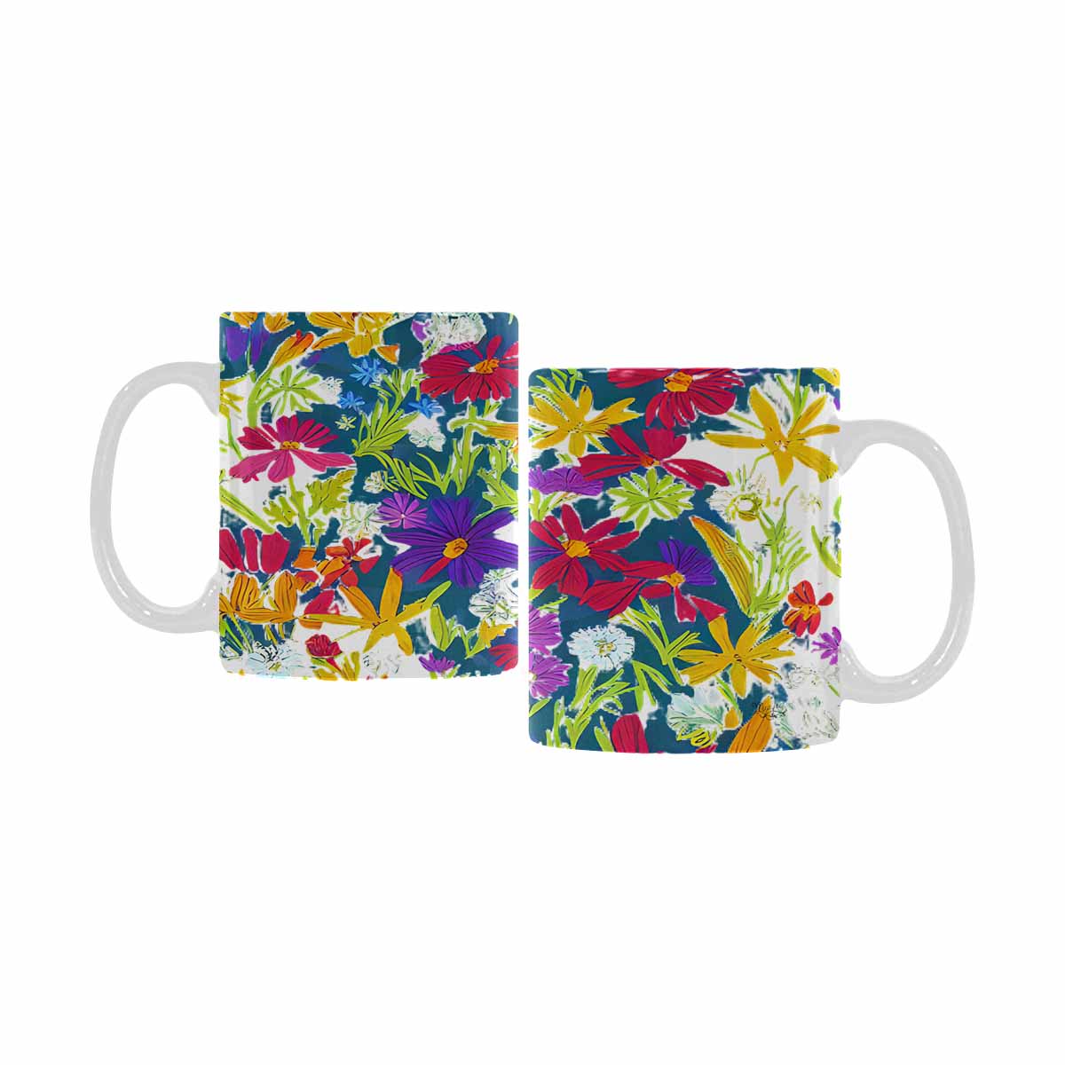 Quality Mug, coffee mug, tea cup, Set 1A, Mixed Floral design 39