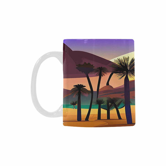 Coffee Mug, tea cup, desert scene, design 68