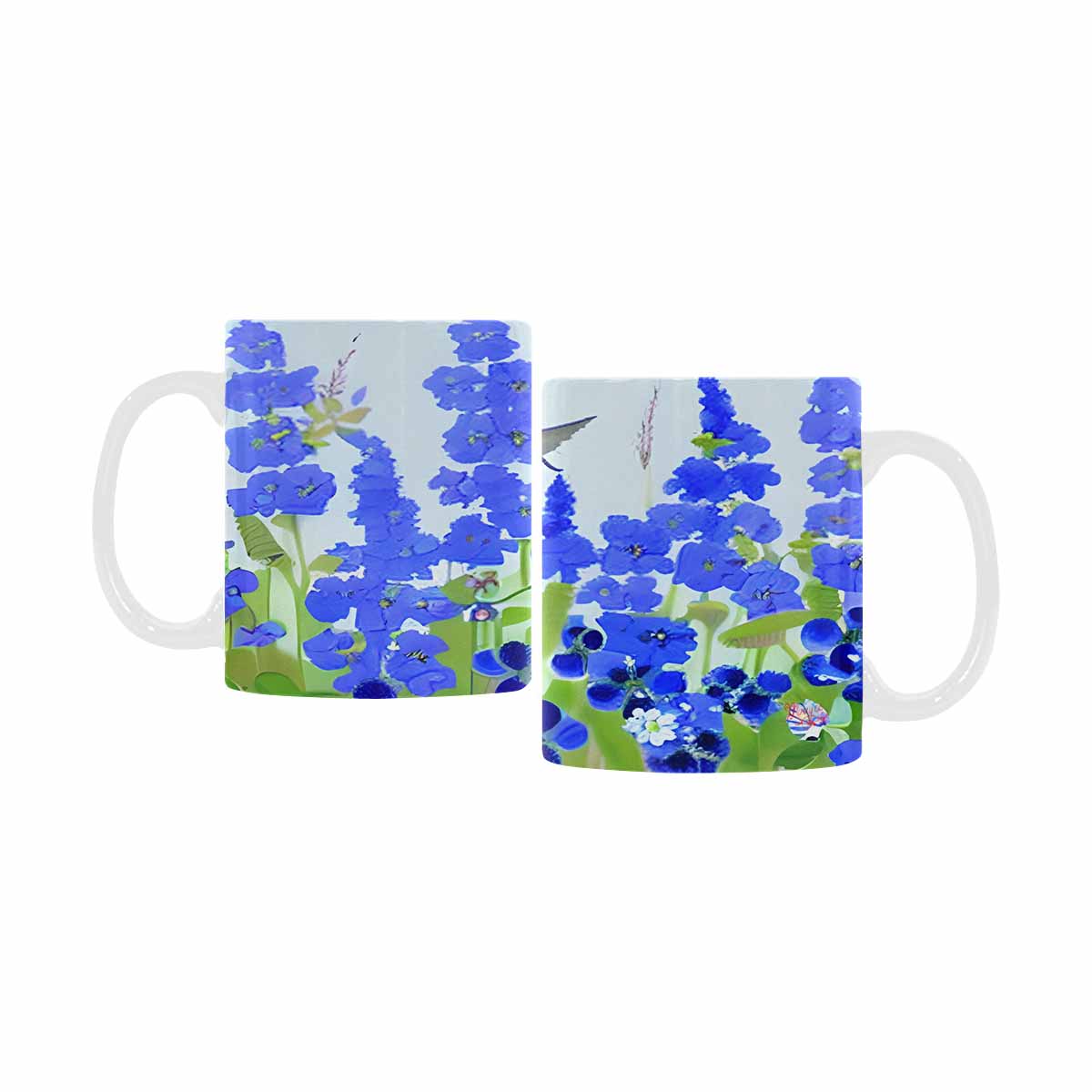 USA made Quality Mug, coffee mug, tea cup, Bright florals, Set 1, Design 89