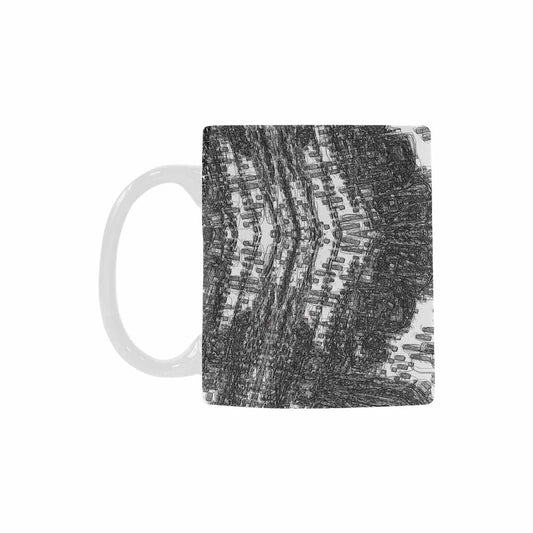 Quality Mug, coffee mug, tea cup, B & W Abstract, Set 1, design 67