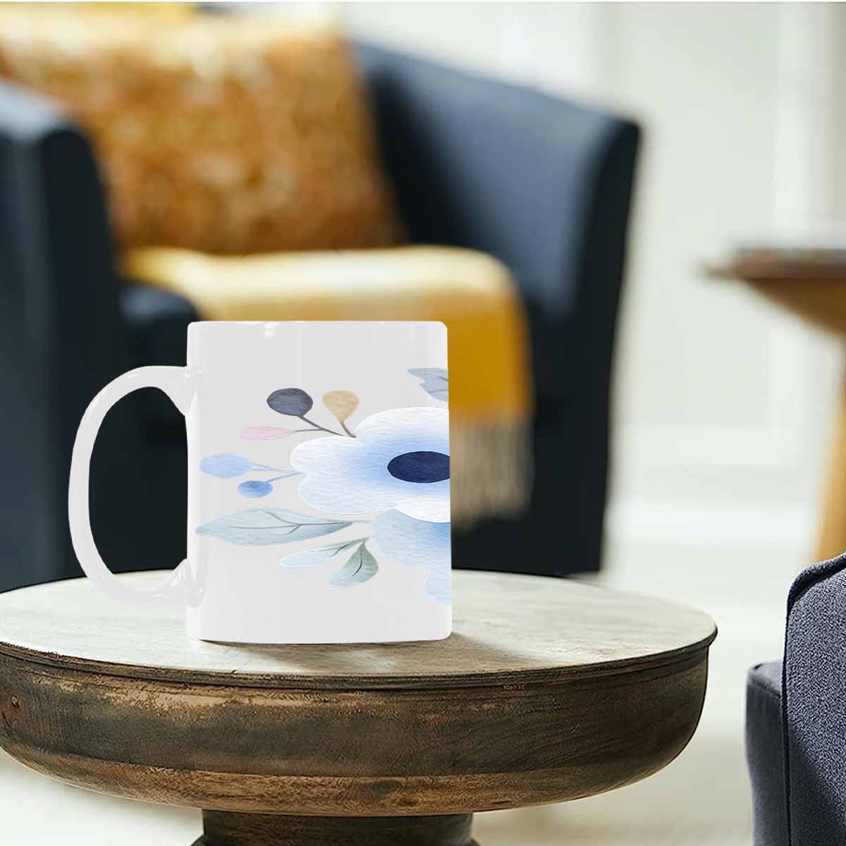 Quality Mug, coffee mug, tea cup, Bright florals, Set 2, design 20