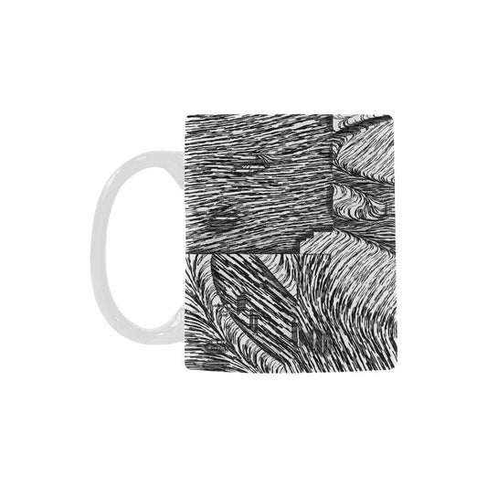 Quality Mug, coffee mug, tea cup, B & W Abstract, Set 1, design 70