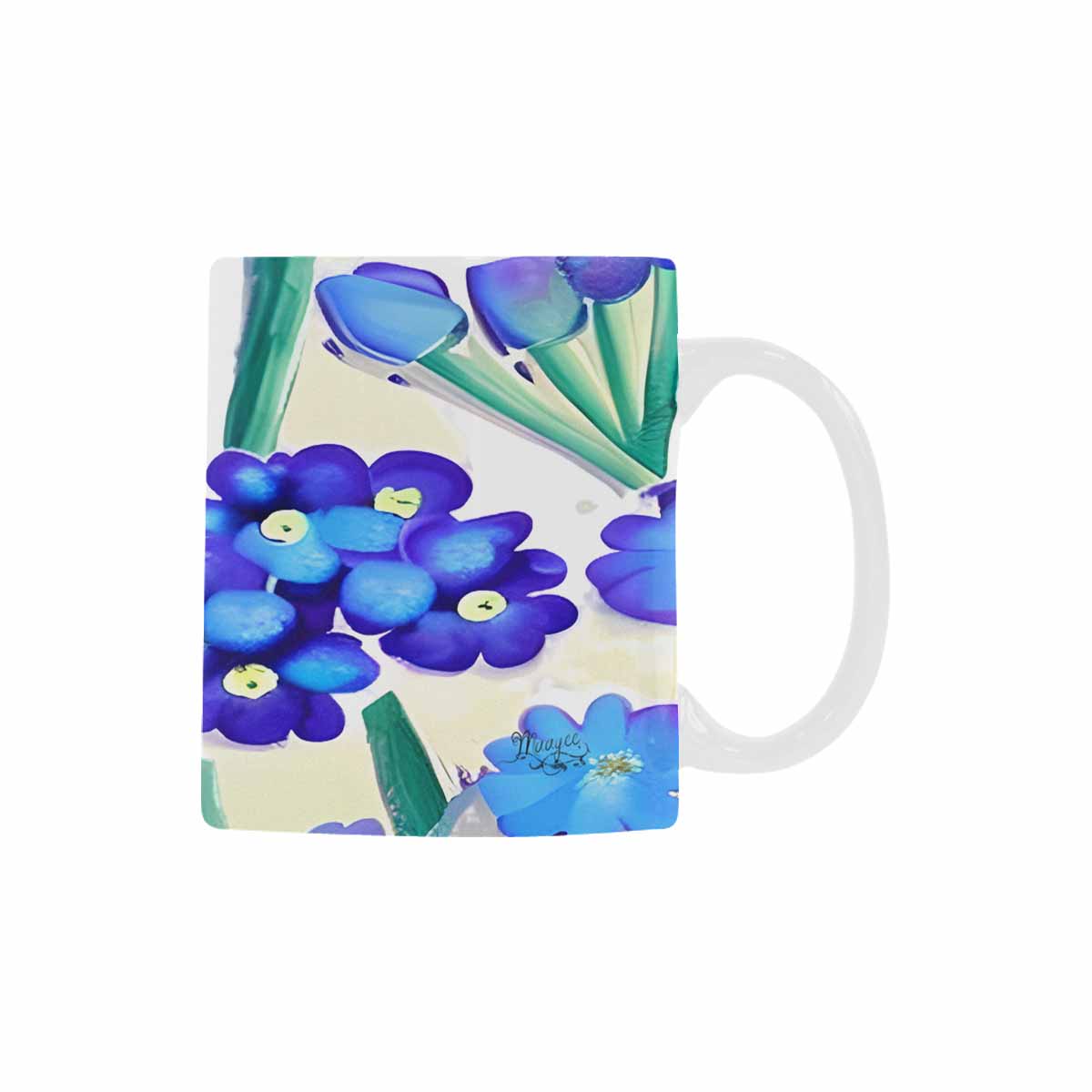 Quality Mug, coffee mug, tea cup, Bright florals, Set 1A, Design 63