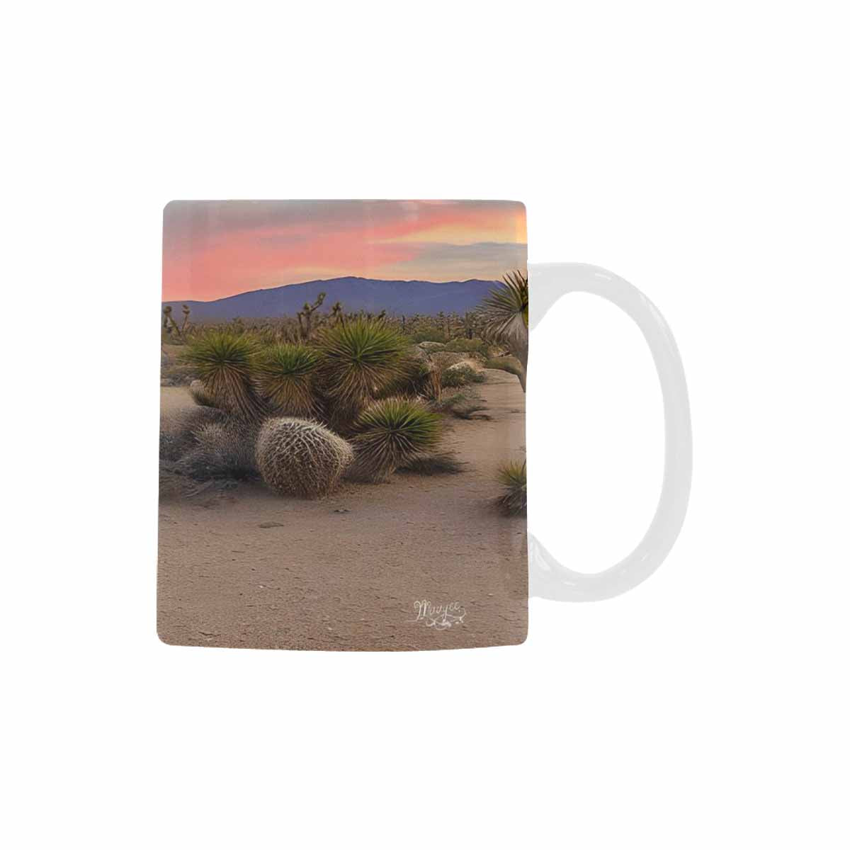 Coffee Mug, tea cup, desert scene, design 79