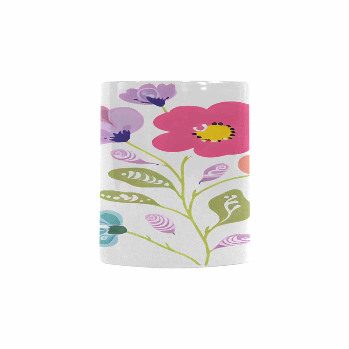 Quality Mug, coffee mug, tea cup, Bright florals, Set 2, design 53