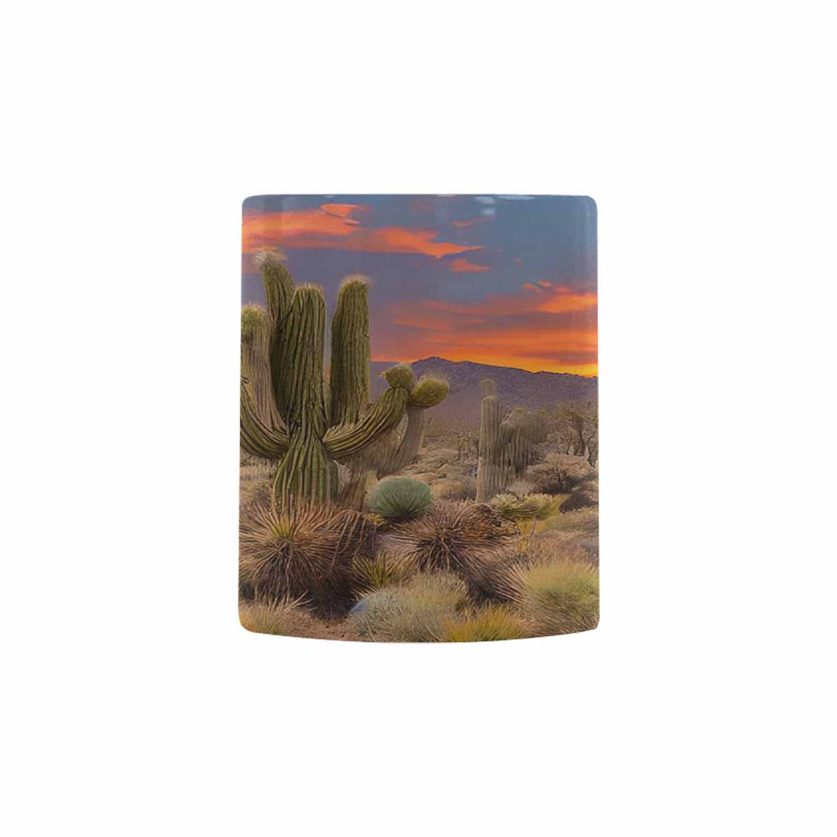 Coffee Mug, tea cup, desert scene, design 78