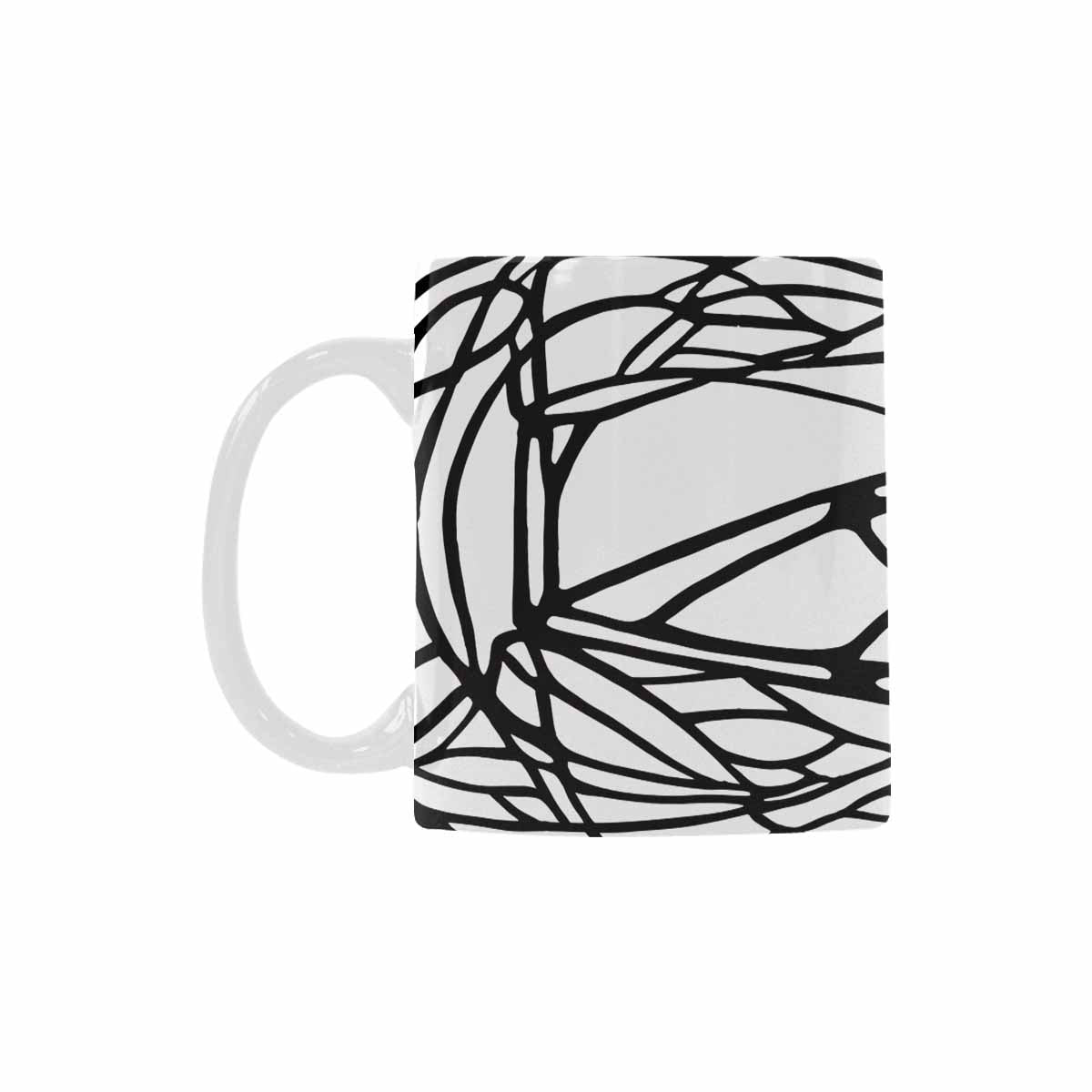 Quality Mug, coffee mug, tea cup, B & W Abstract, Set 1, design 46