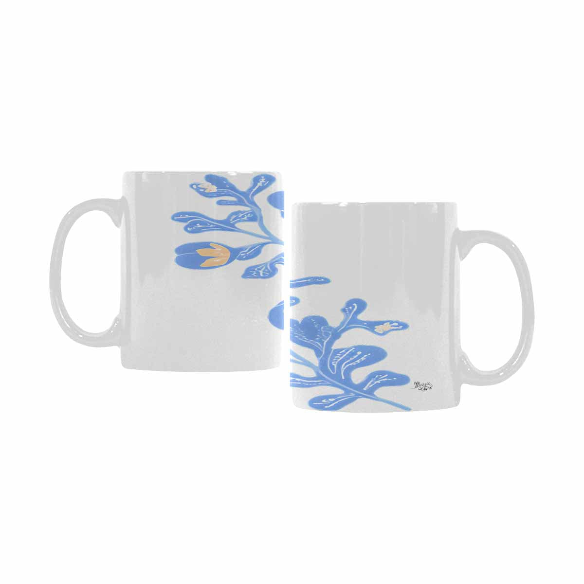 Quality Mug, coffee mug, tea cup, Bright florals, Set 2, design 10