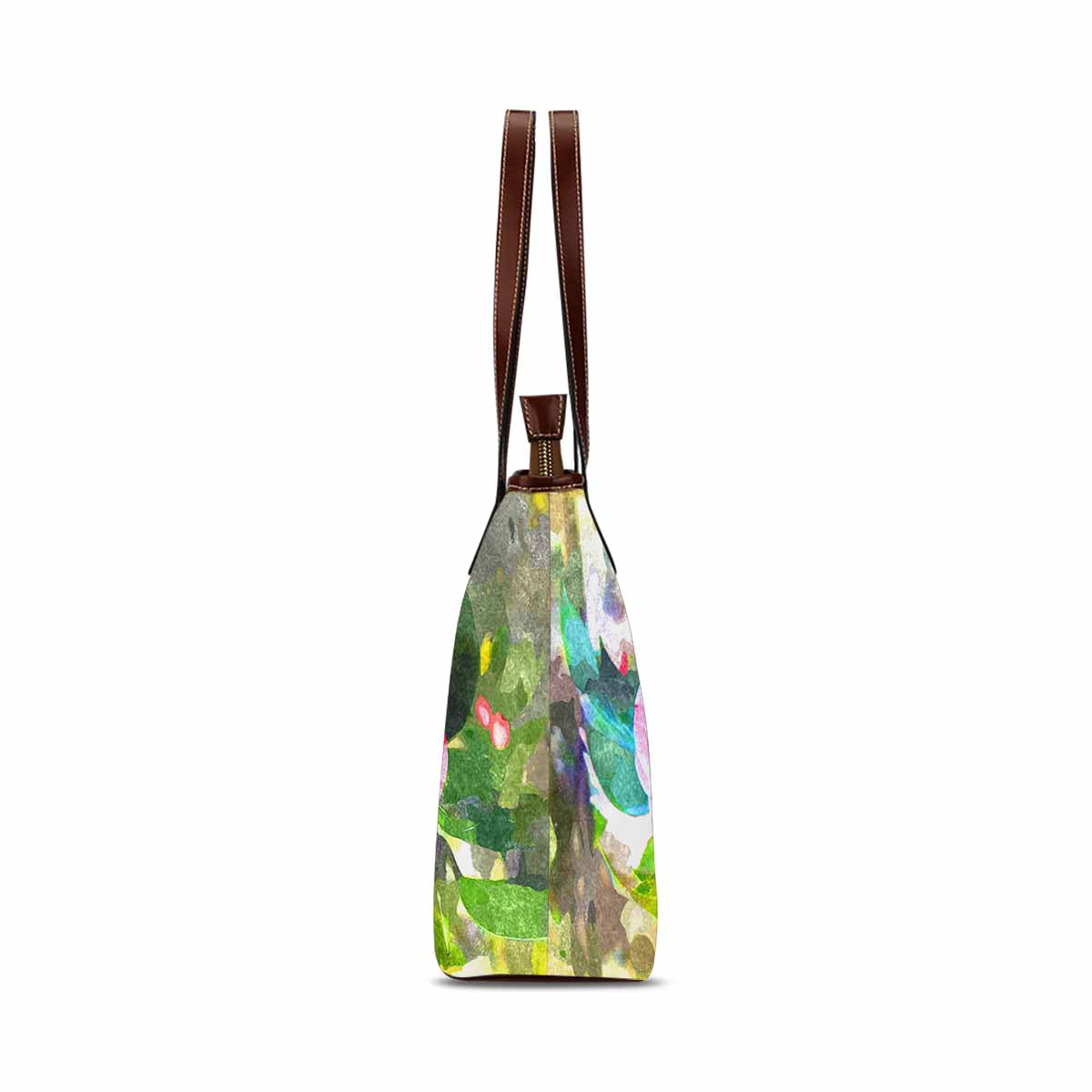 Classic Fabric handbag, watercolor floral, design 25