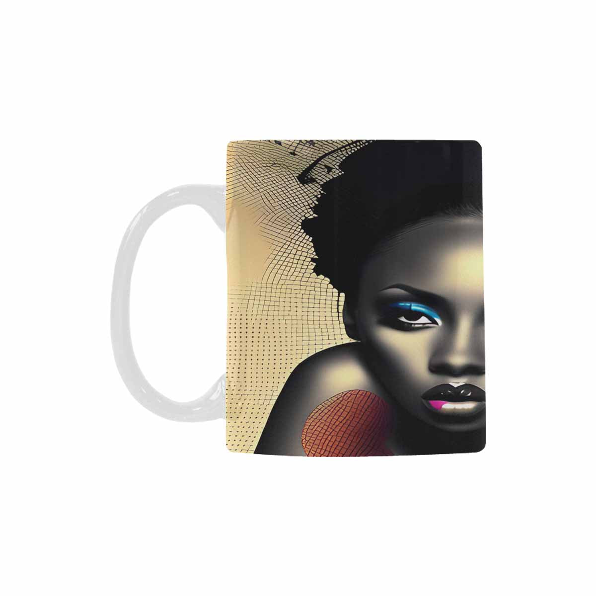 Quality Mug, coffee mug, tea cup, Black Faces, Set 1, design 55