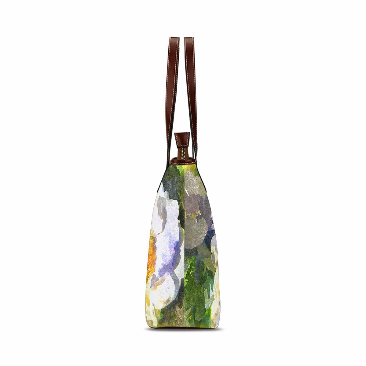 Classic Fabric handbag, watercolor floral, design 172