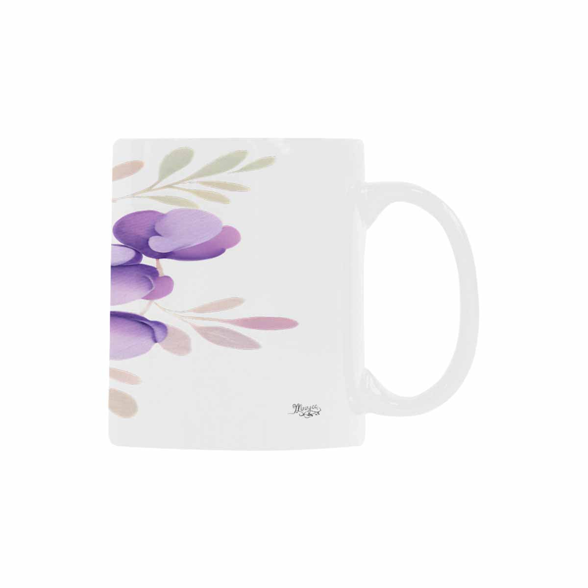 USA made Quality Mug, coffee mug, tea cup, Bright florals, Set 2, design 25