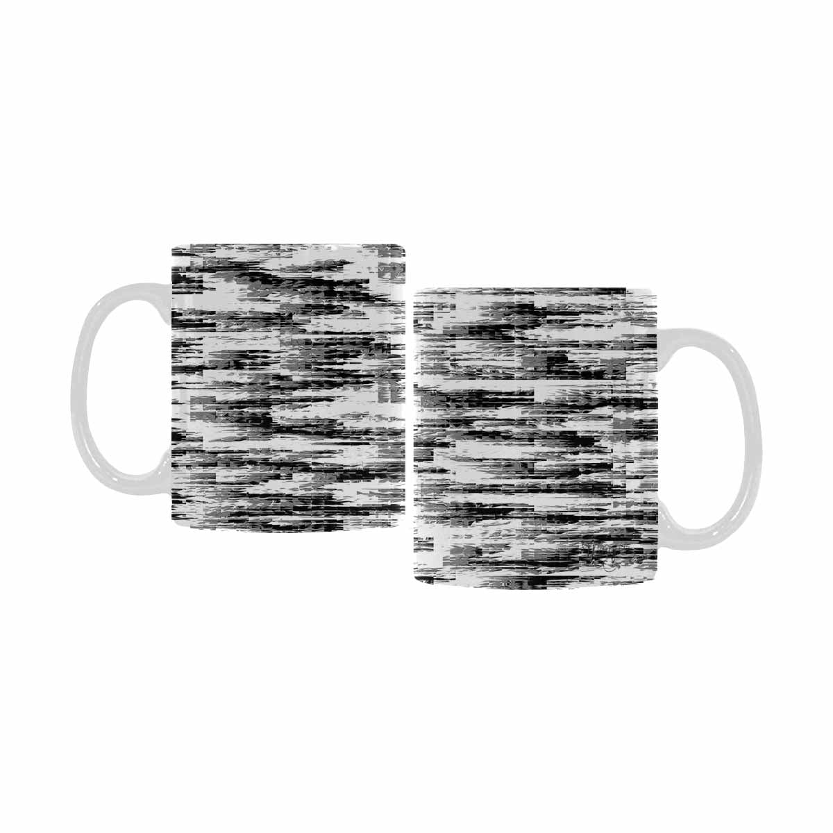 Quality Mug, coffee mug, tea cup, B & W Abstract, Set 1, design 58