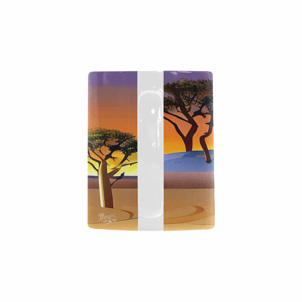 Coffee Mug, tea cup, desert scene, design 92