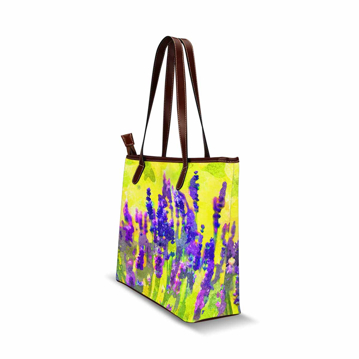 Classic Fabric handbag, watercolor floral, design 143