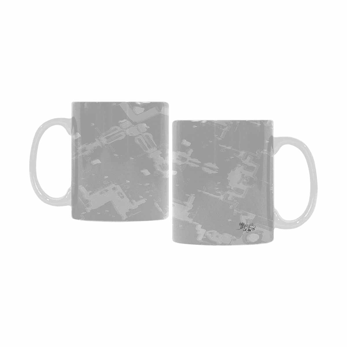 Quality Mug, coffee mug, tea cup, B & W Abstract, Set 1, design 120