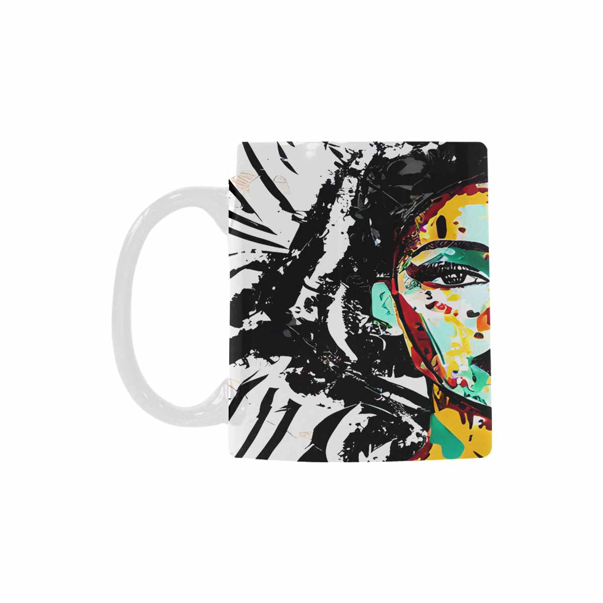 Quality Mug, coffee mug, tea cup, Black Faces, Set 1, design 65