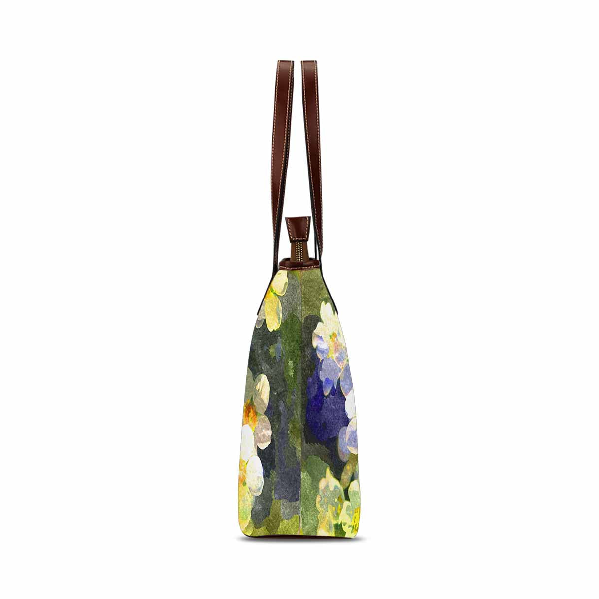Classic Fabric handbag, watercolor floral, design 237